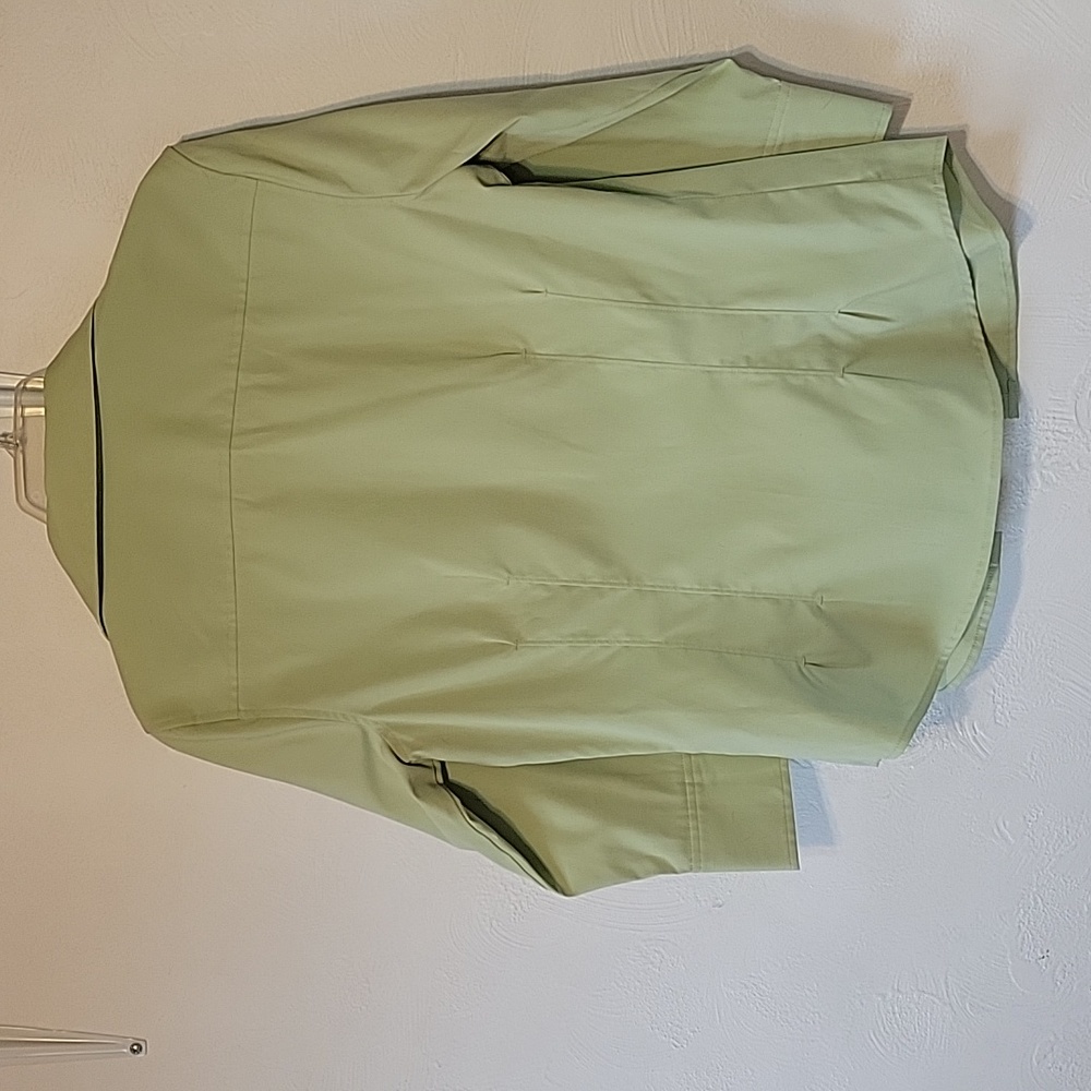 Green Button Down - image 2